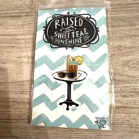 Primitives by Kathy Raised on Sweet Tea & Sunshine Enamel Pin - Picture 2 of 4